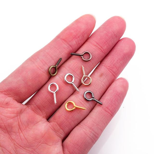 Small Tiny Mini Eye Pins Eyepins Hooks Eyelet  Eye Pins Jewelry Making  Rhodium - Jewelry Findings & Components - Aliexpress